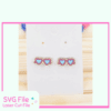 Sunglasses earring SVG for laser cutting