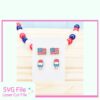 4th of July earring SVG bundle – popsicle and flag