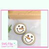 Snowman face earring SVG for laser cutting